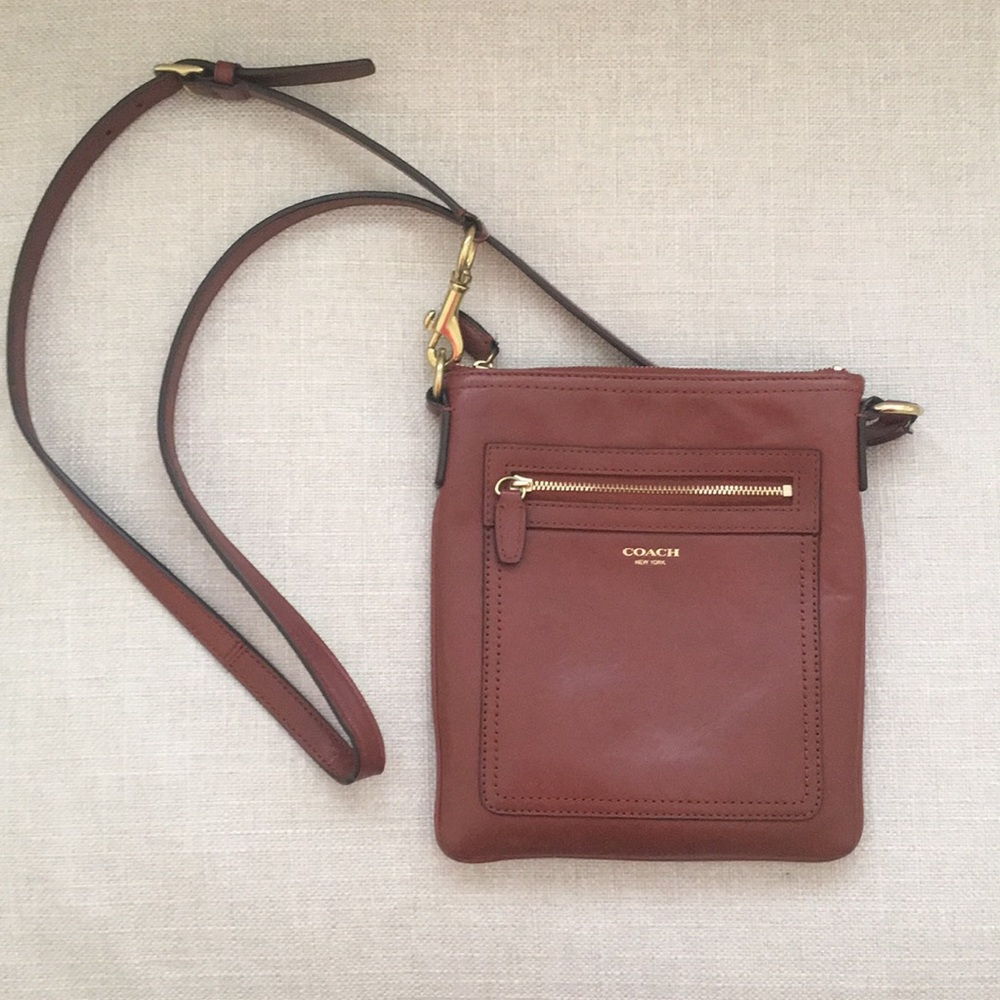 Coach leather crossbody bag